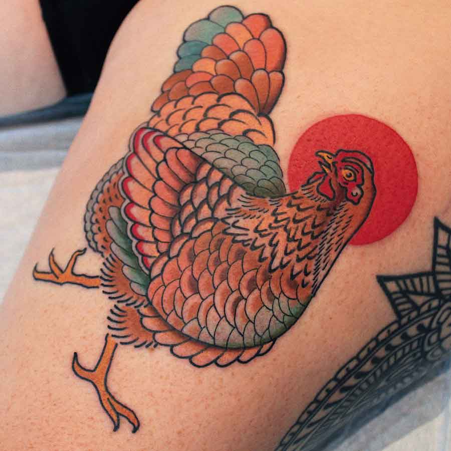 Rooster tattoo